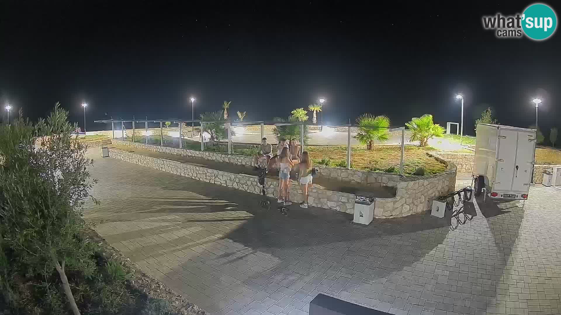 Spletna kamera Mandre – Poletni oder Velika điga | Otok Pag