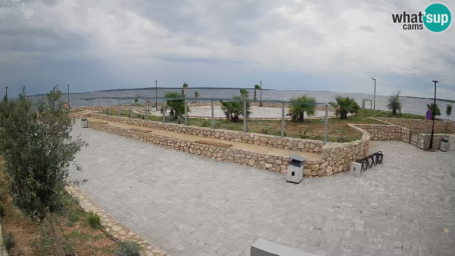Web kamera Mandre – Ljetna pozornica Velika điga | Otok Pag