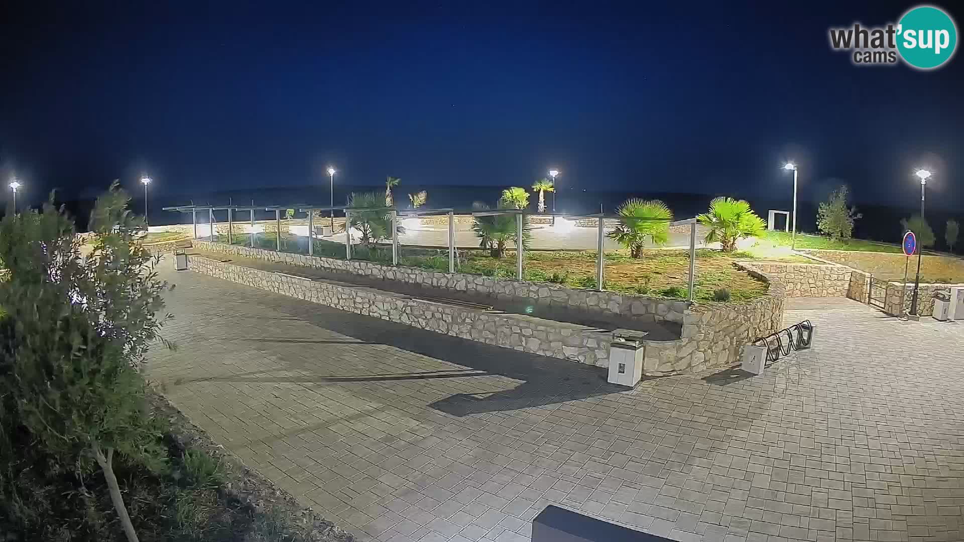 Spletna kamera Mandre – Poletni oder Velika điga | Otok Pag