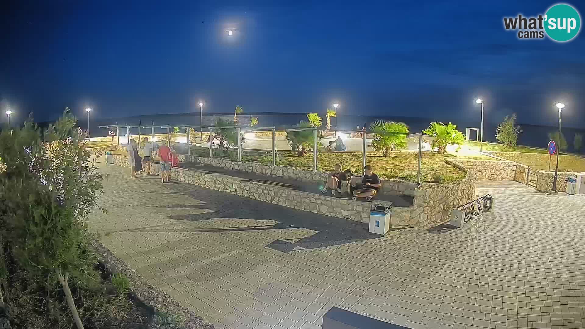 Spletna kamera Mandre – Poletni oder Velika điga | Otok Pag