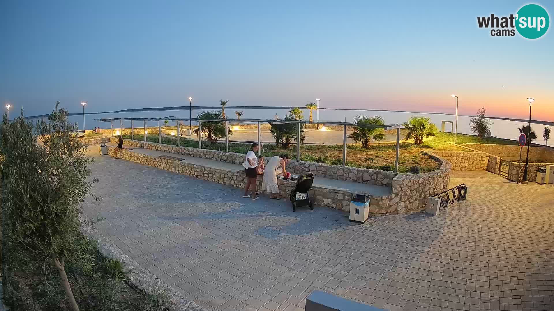 Webcam Mandre – Escenario de verano Velika điga | Isla de Pag