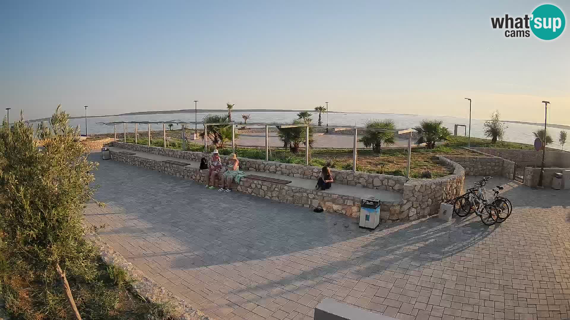 Web kamera Mandre – Ljetna pozornica Velika điga | Otok Pag