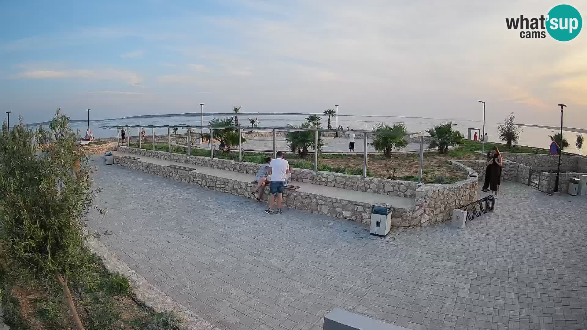 Web kamera Mandre – Ljetna pozornica Velika điga | Otok Pag