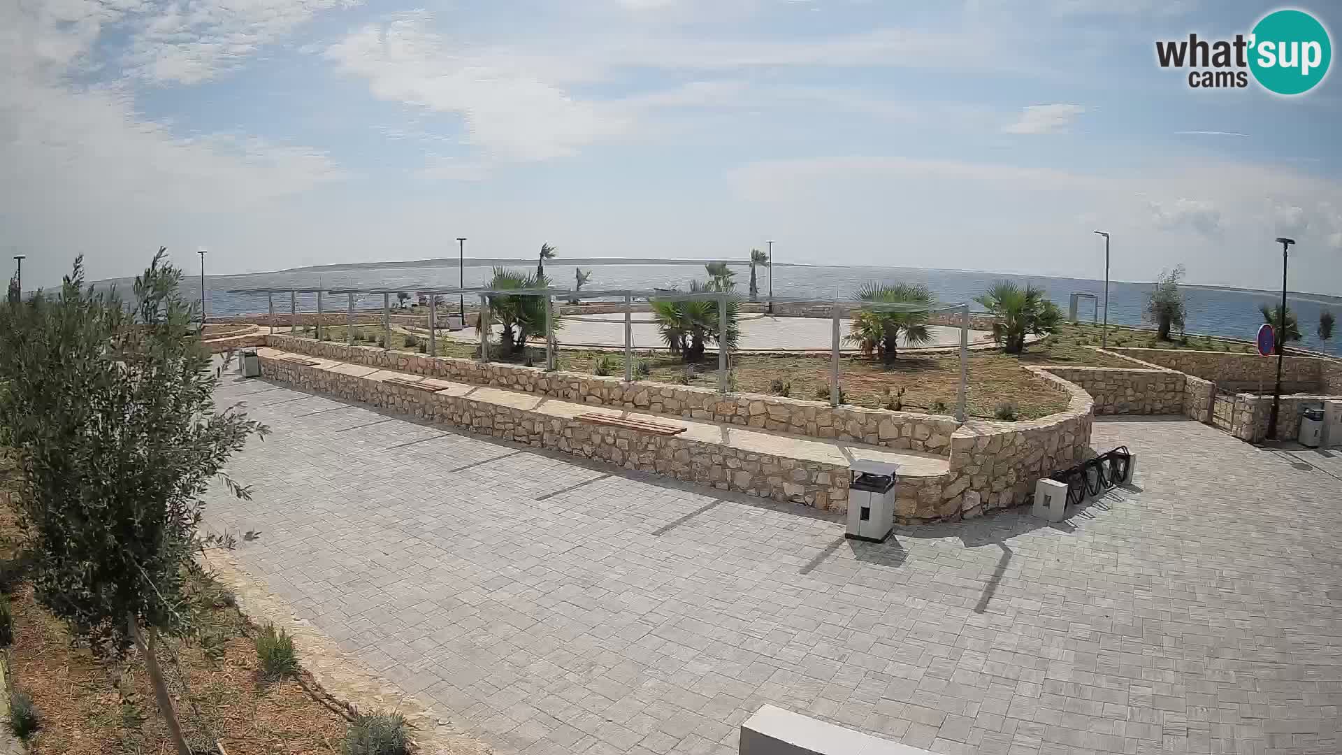 Web kamera Mandre – Ljetna pozornica Velika điga | Otok Pag