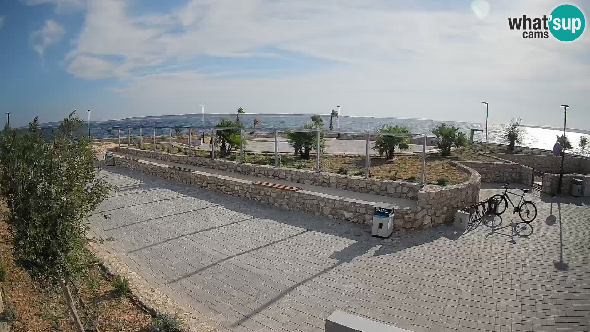 Web kamera Mandre – Ljetna pozornica Velika điga | Otok Pag