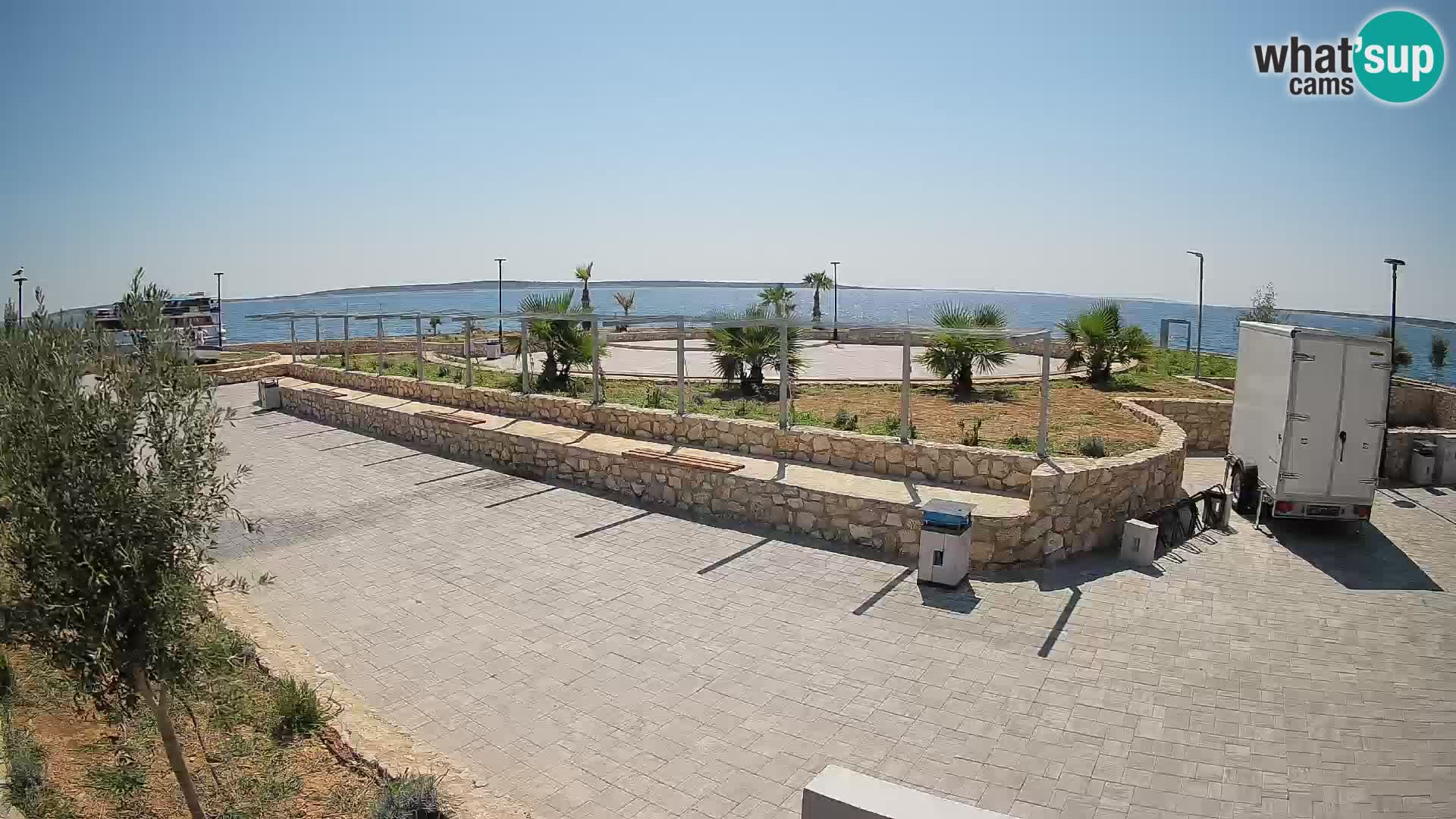 Webcam Mandre – Escenario de verano Velika điga | Isla de Pag