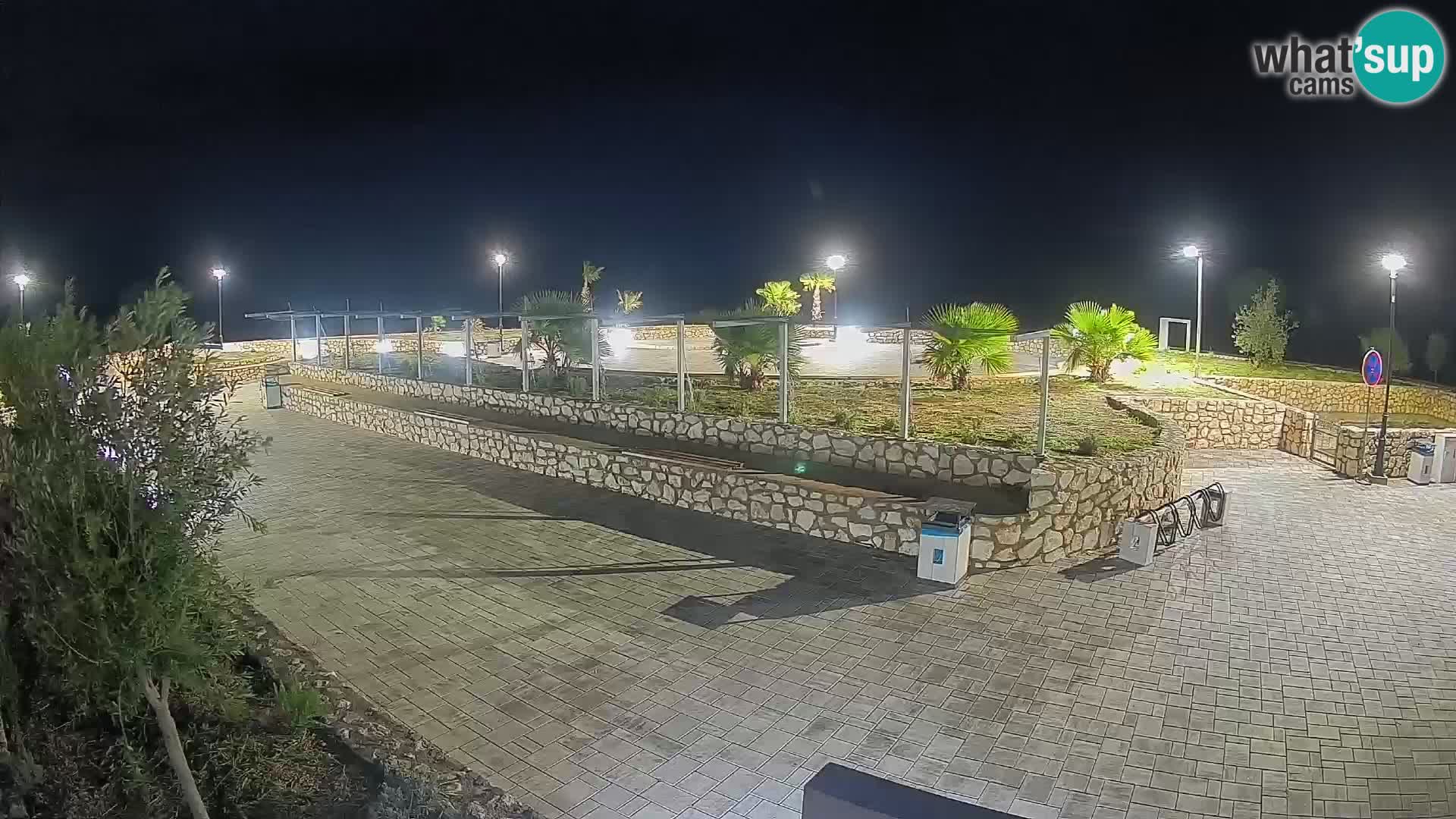 Spletna kamera Mandre – Poletni oder Velika điga | Otok Pag