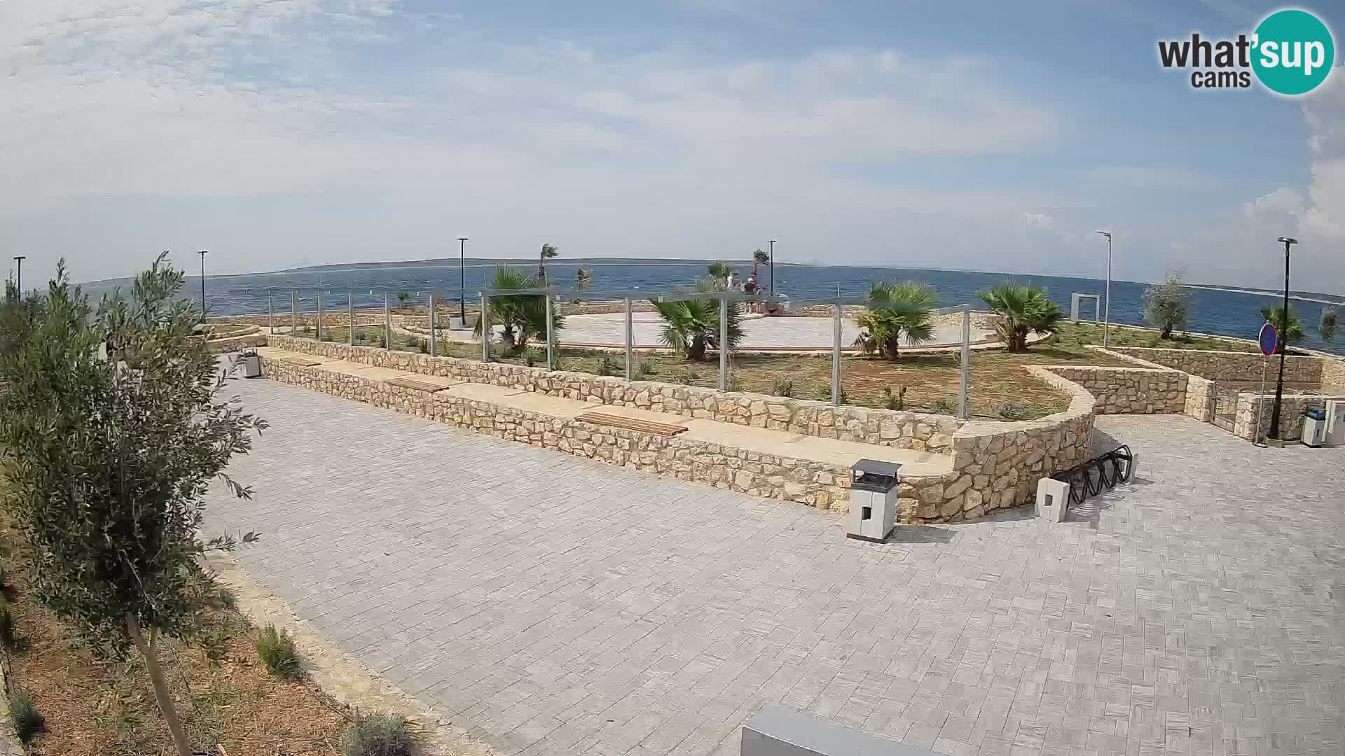 Web kamera Mandre – Ljetna pozornica Velika điga | Otok Pag