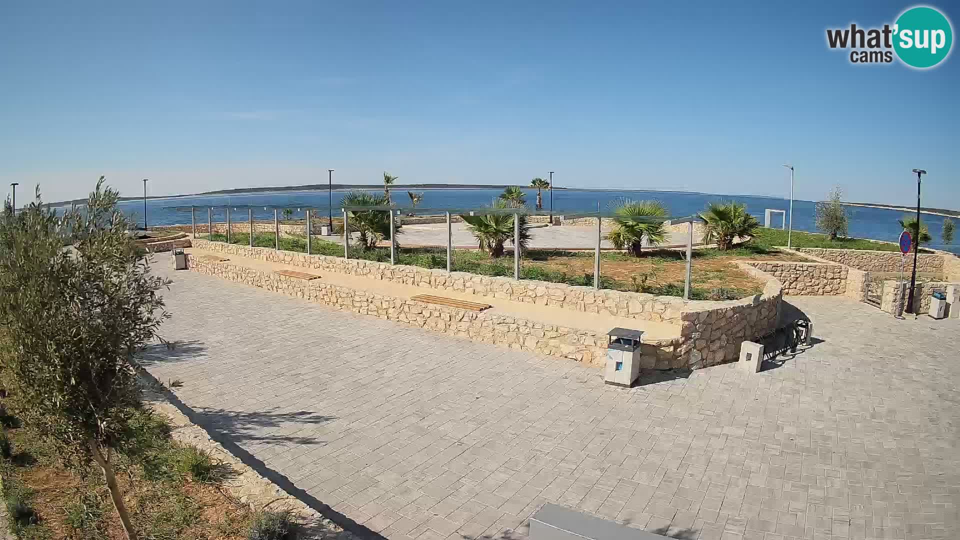 Webcam Mandre – Escenario de verano Velika điga | Isla de Pag