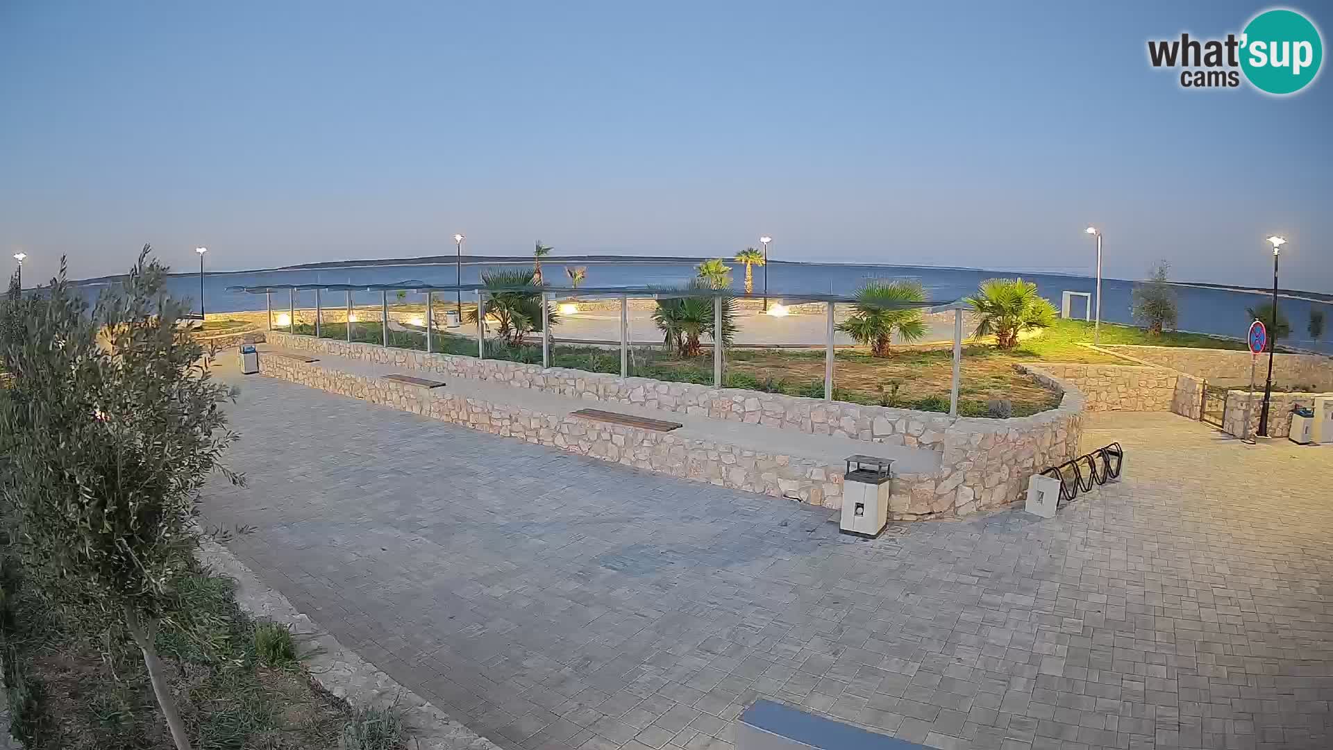 Spletna kamera Mandre – Poletni oder Velika điga | Otok Pag