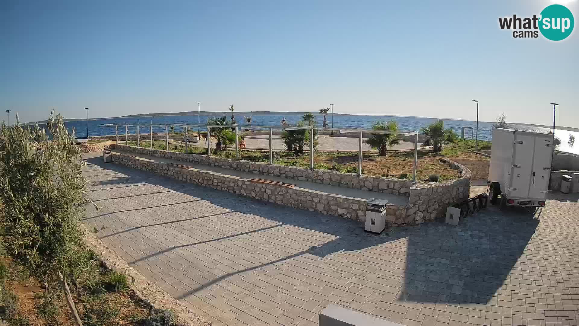 Webcam Mandre – Escenario de verano Velika điga | Isla de Pag