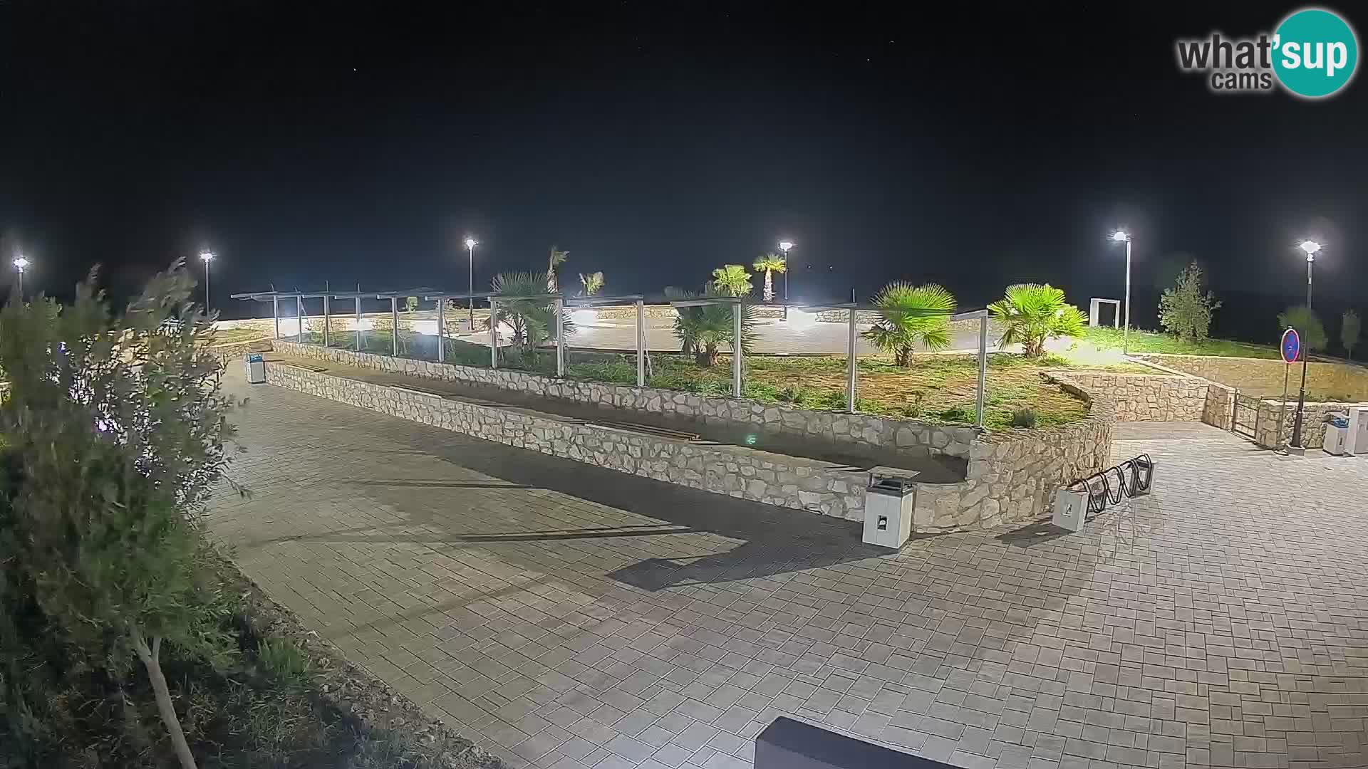 Spletna kamera Mandre – Poletni oder Velika điga | Otok Pag