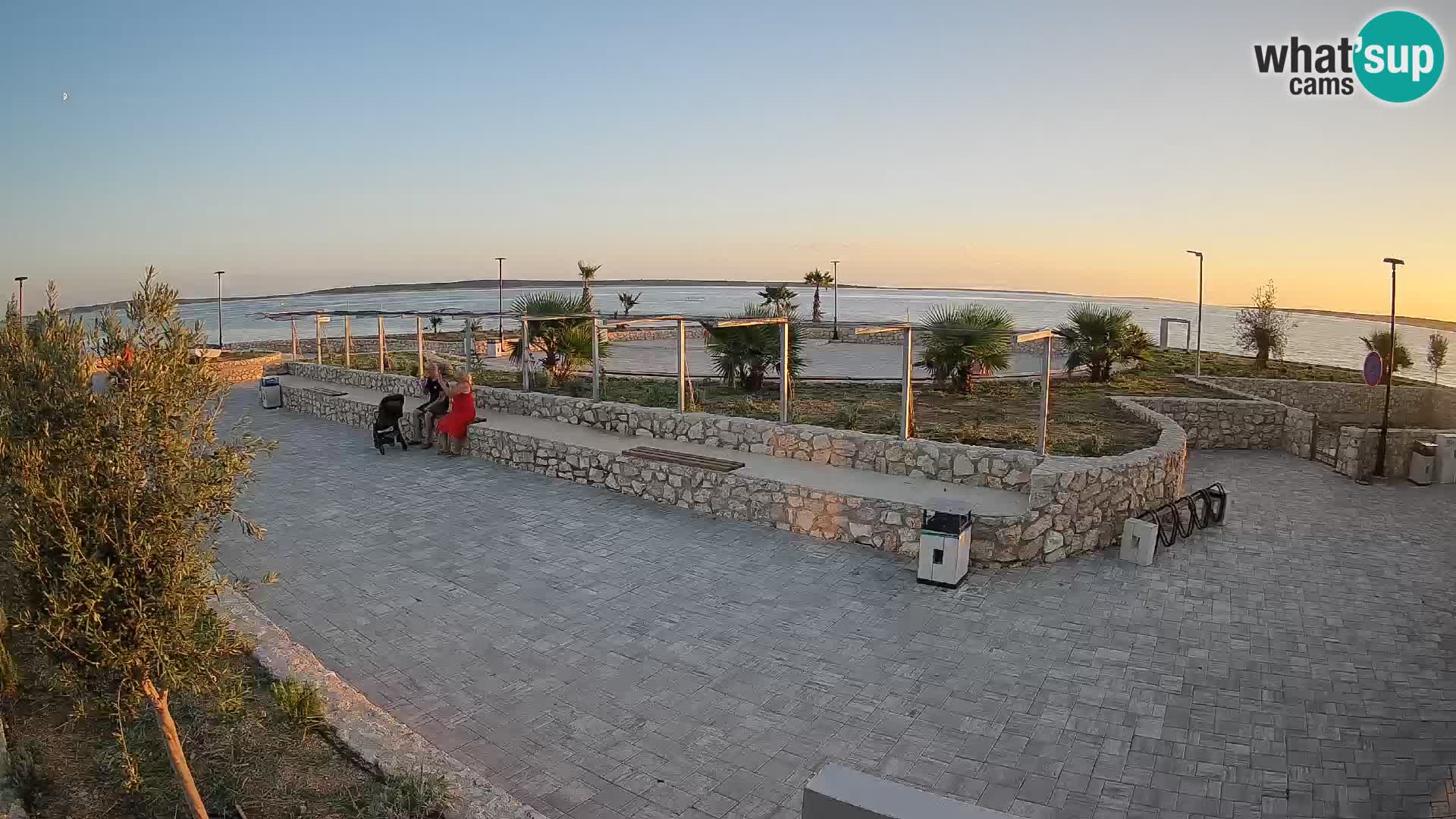 Web kamera Mandre – Ljetna pozornica Velika điga | Otok Pag