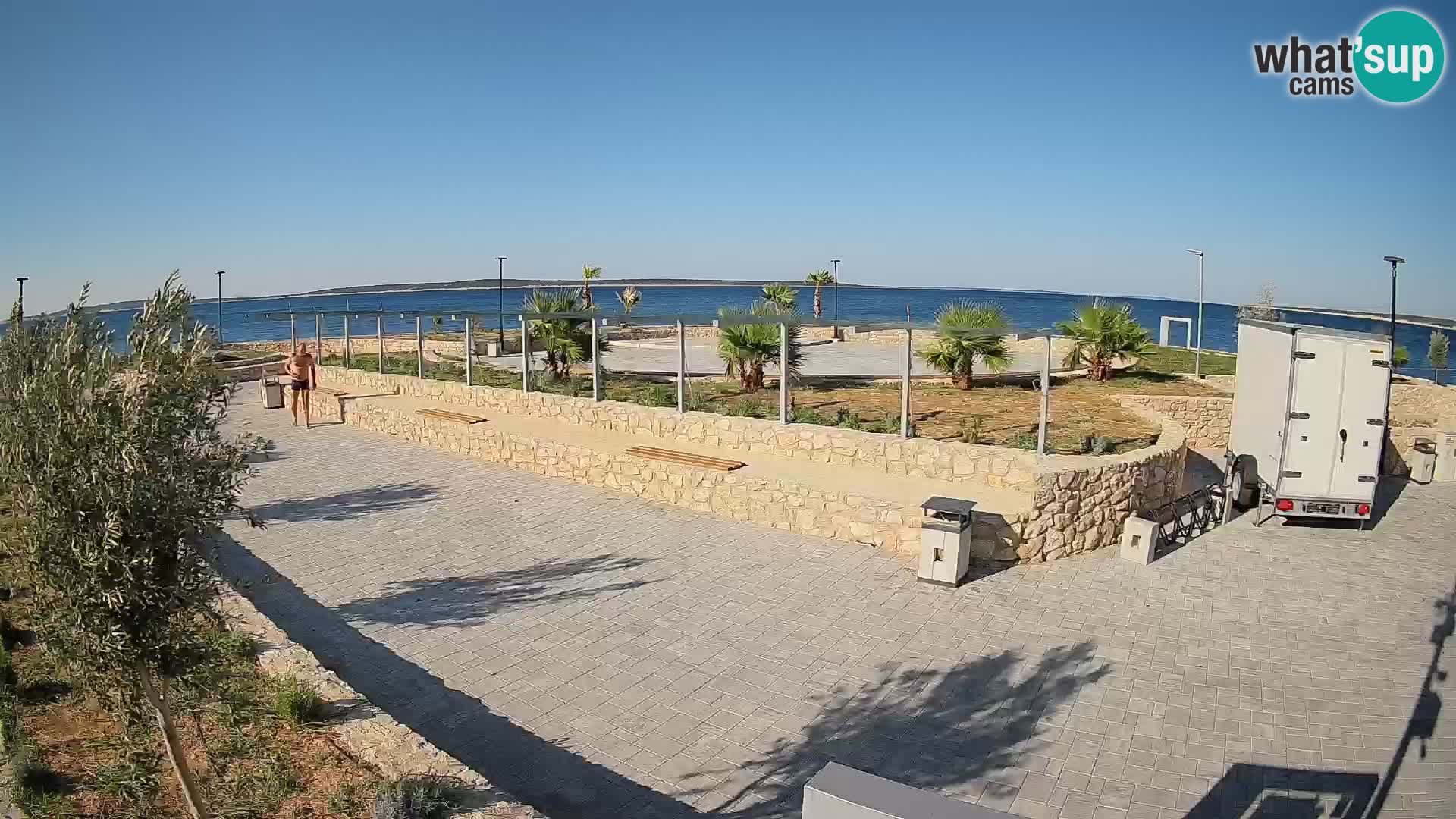 Webcam Mandre – Escenario de verano Velika điga | Isla de Pag