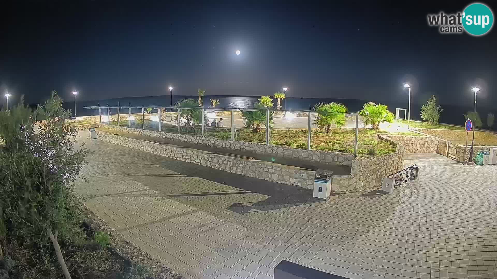 Spletna kamera Mandre – Poletni oder Velika điga | Otok Pag