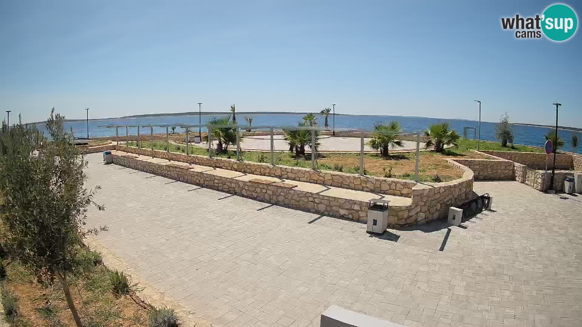 Web kamera Mandre – Ljetna pozornica Velika điga | Otok Pag