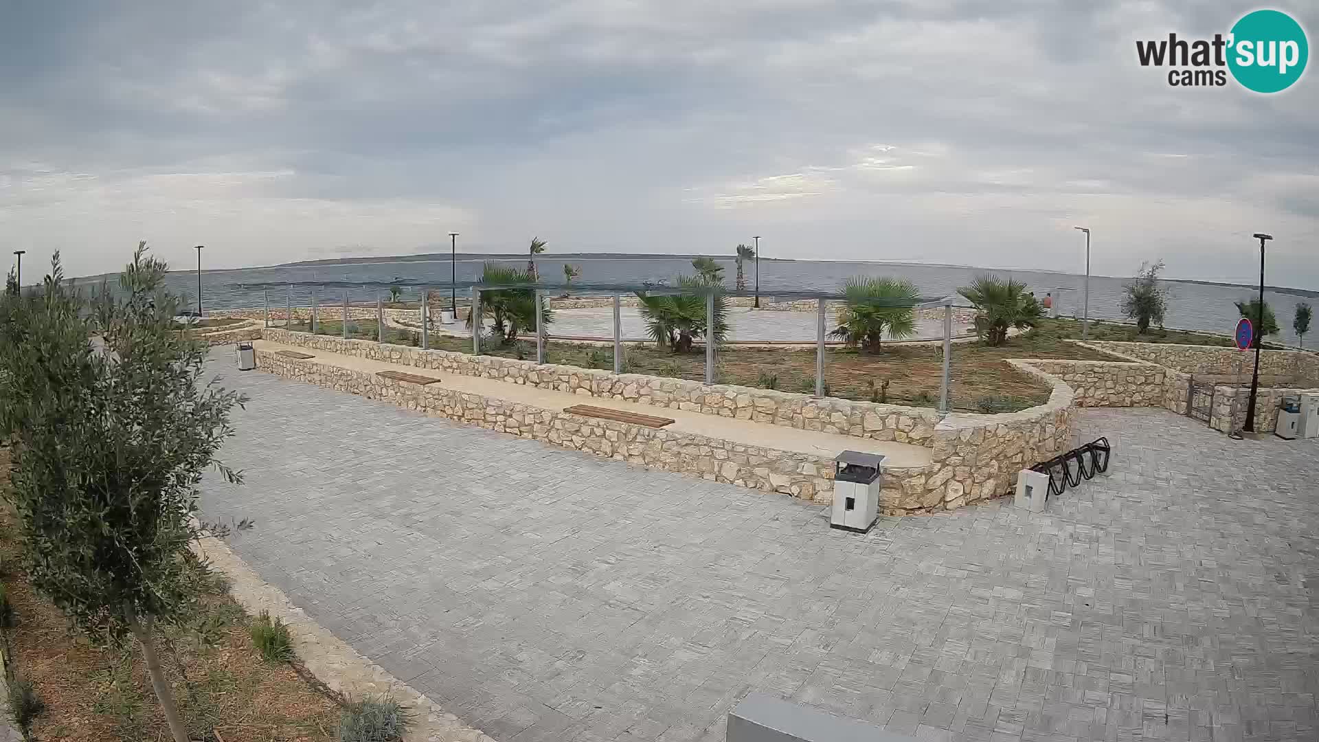 Spletna kamera Mandre – Poletni oder Velika điga | Otok Pag