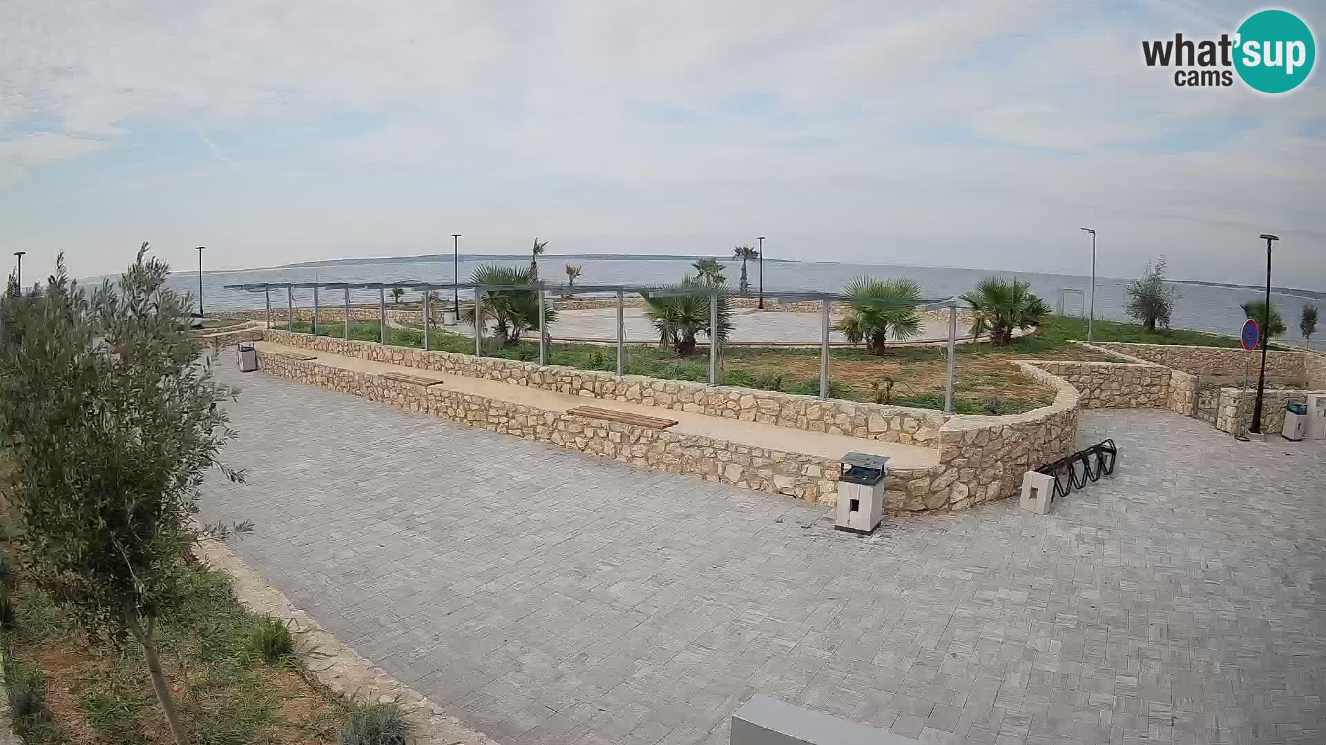 Spletna kamera Mandre – Poletni oder Velika điga | Otok Pag