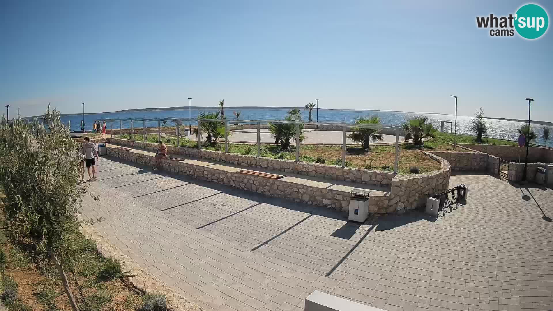 Web kamera Mandre – Ljetna pozornica Velika điga | Otok Pag