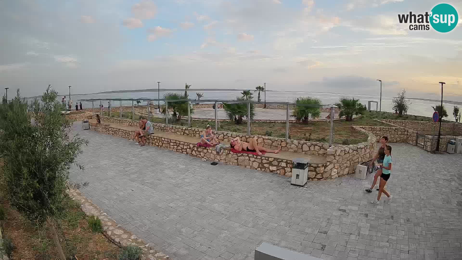 Spletna kamera Mandre – Poletni oder Velika điga | Otok Pag