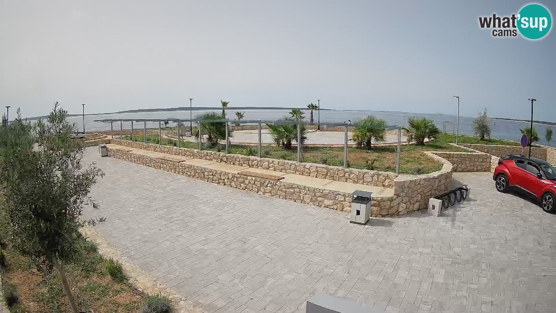 Web kamera Mandre – Ljetna pozornica Velika điga | Otok Pag