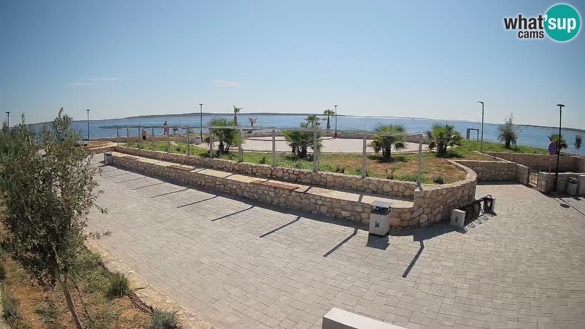 Spletna kamera Mandre – Poletni oder Velika điga | Otok Pag