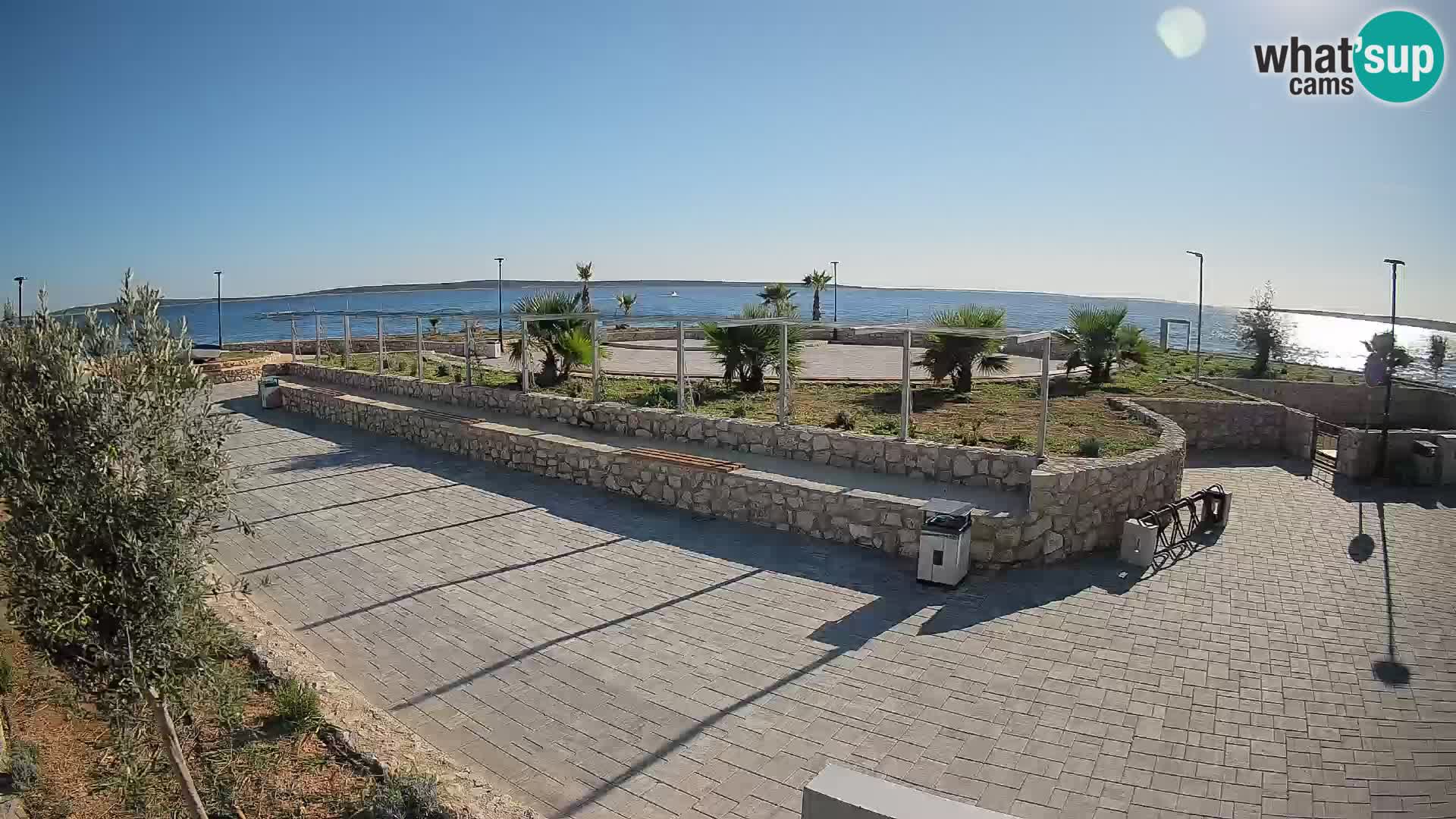 Web kamera Mandre – Ljetna pozornica Velika điga | Otok Pag