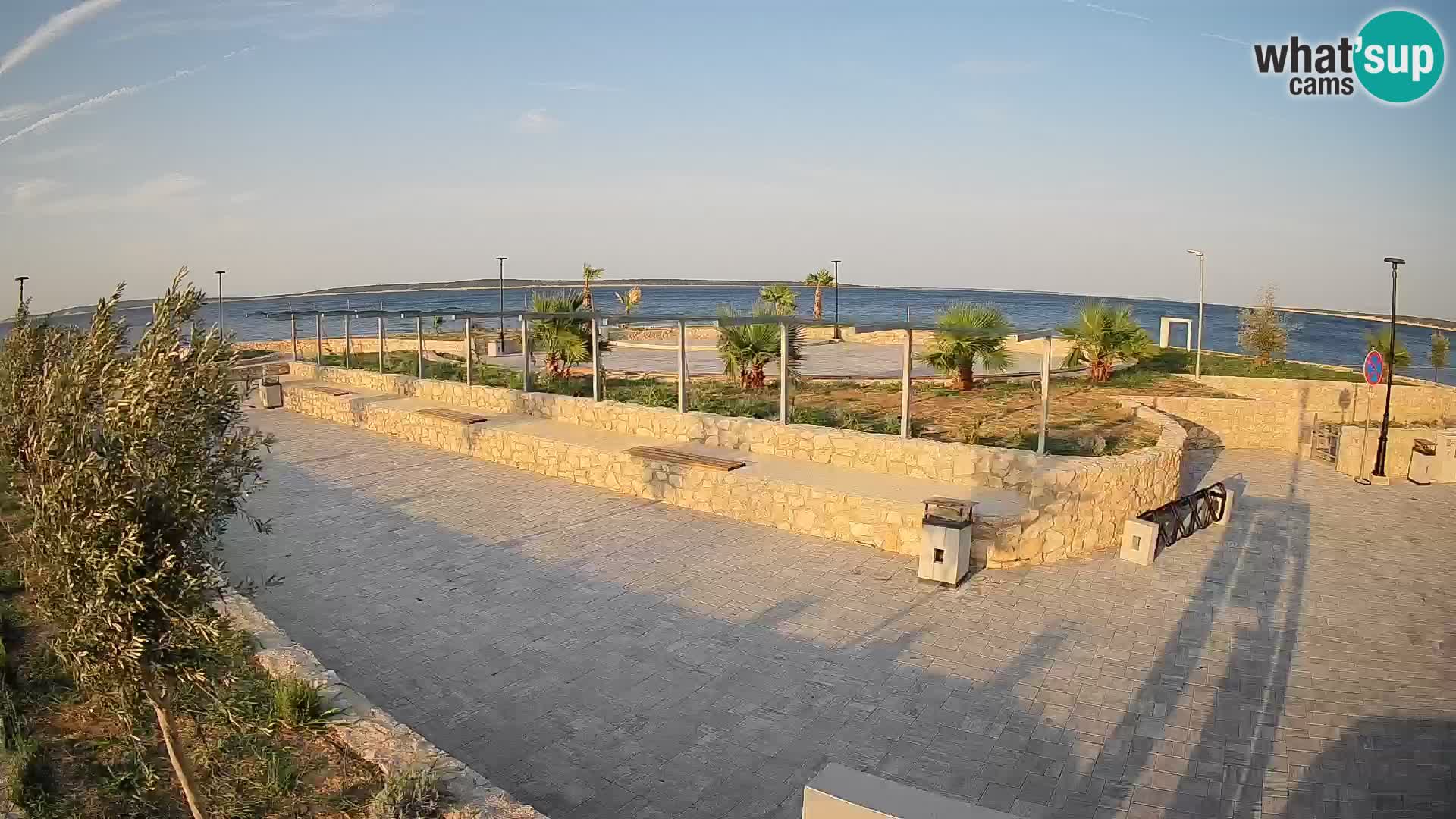 Spletna kamera Mandre – Poletni oder Velika điga | Otok Pag