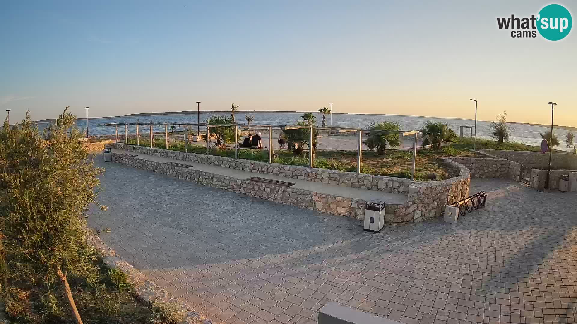 Web kamera Mandre – Ljetna pozornica Velika điga | Otok Pag