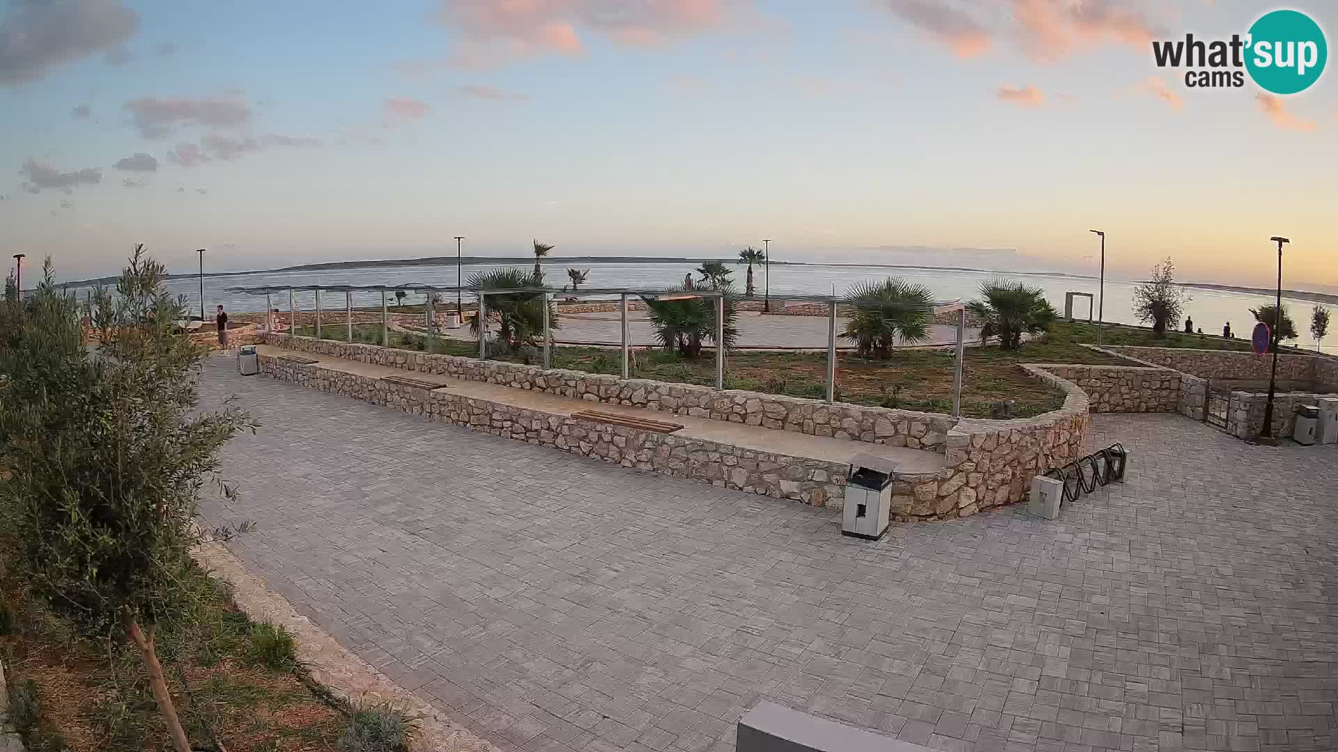 Spletna kamera Mandre – Poletni oder Velika điga | Otok Pag