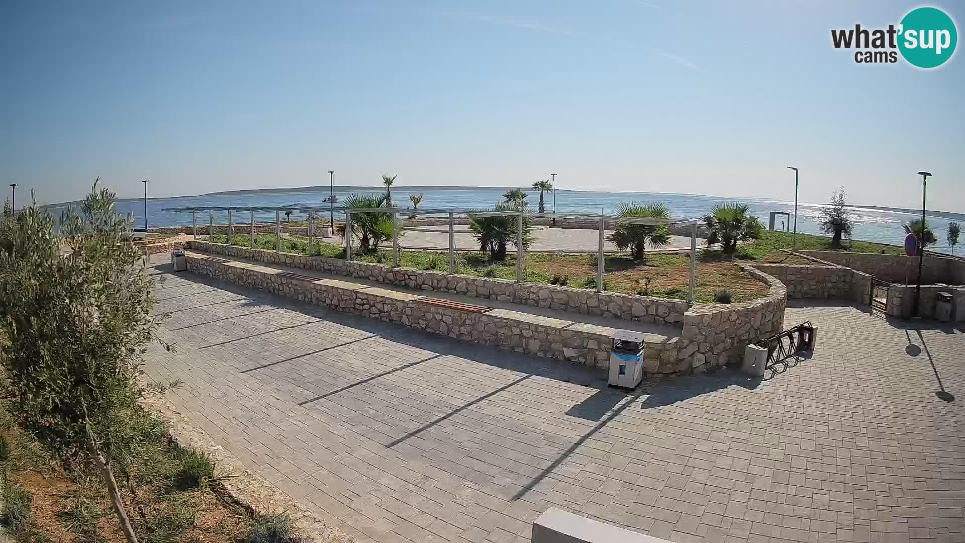 Spletna kamera Mandre – Poletni oder Velika điga | Otok Pag