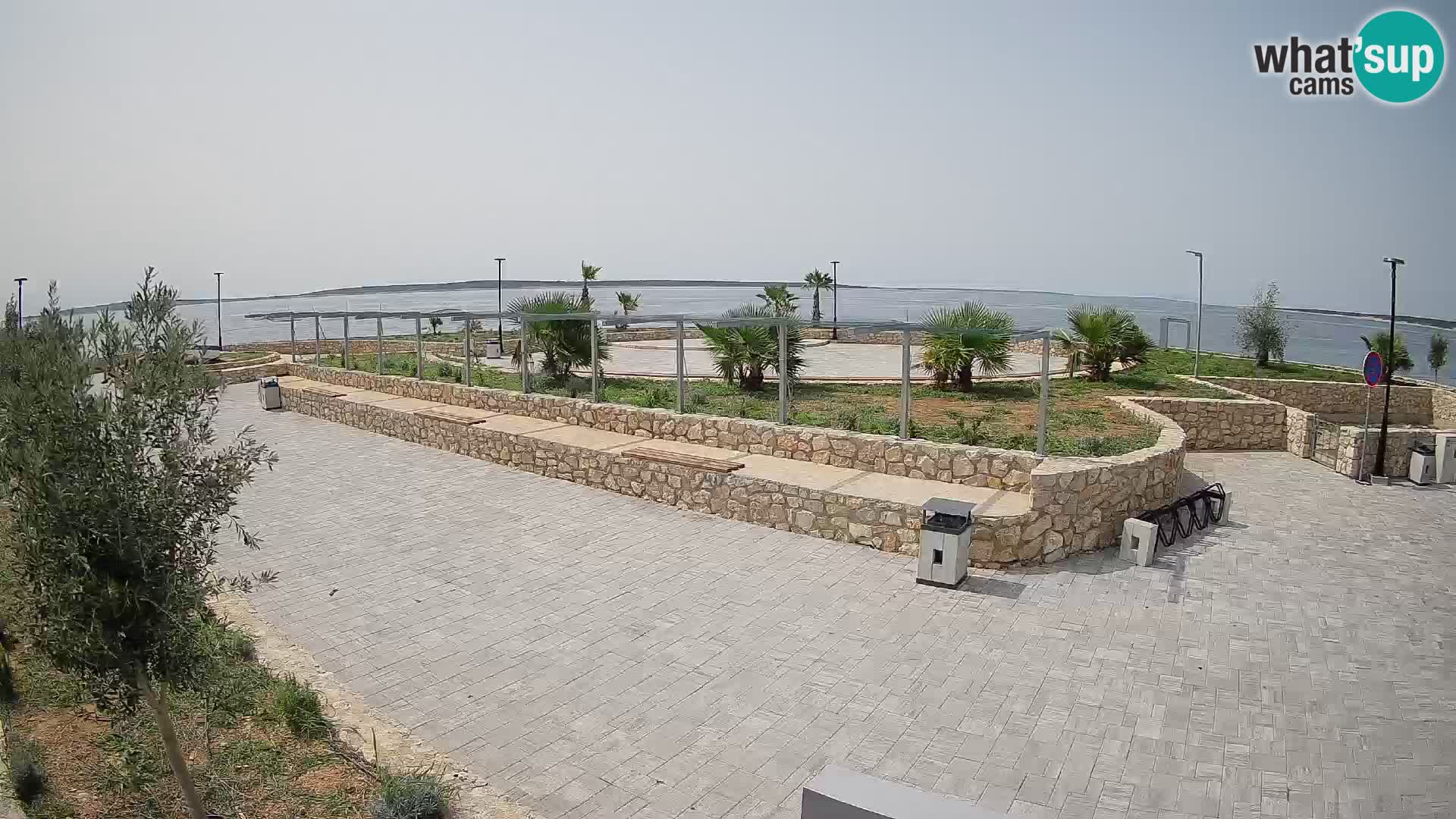 Web kamera Mandre – Ljetna pozornica Velika điga | Otok Pag