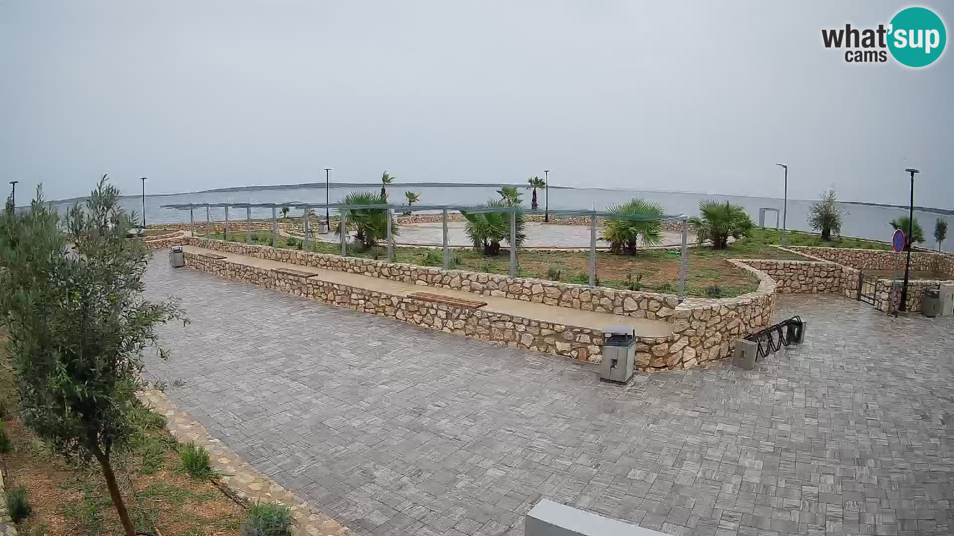 Web kamera Mandre – Ljetna pozornica Velika điga | Otok Pag