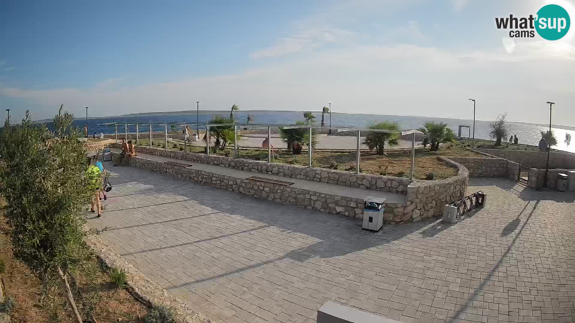 Web kamera Mandre – Ljetna pozornica Velika điga | Otok Pag