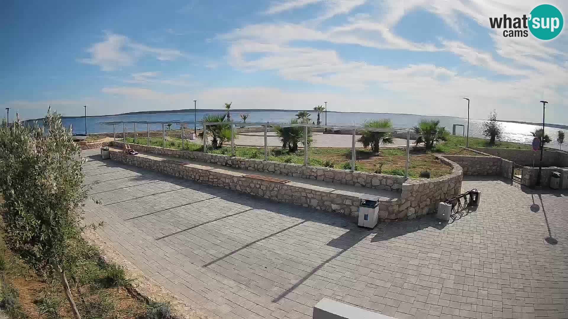 Spletna kamera Mandre – Poletni oder Velika điga | Otok Pag
