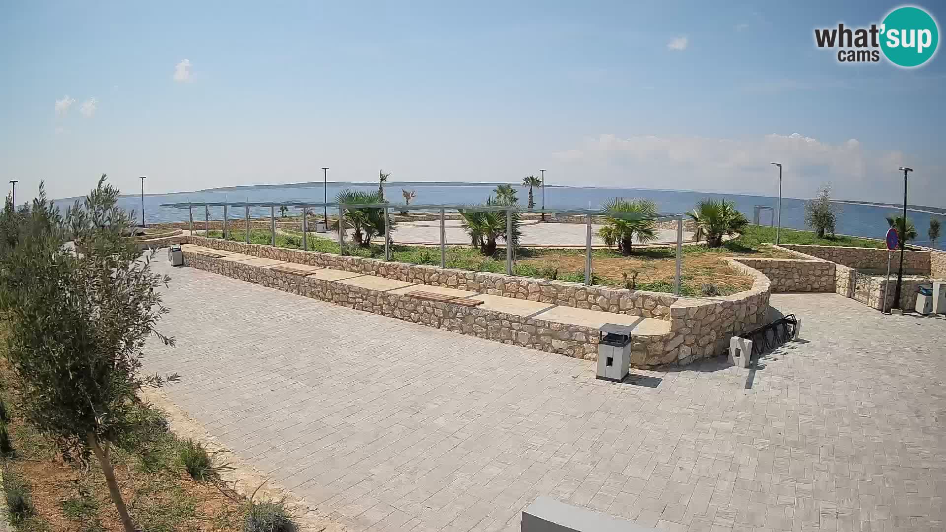 Spletna kamera Mandre – Poletni oder Velika điga | Otok Pag