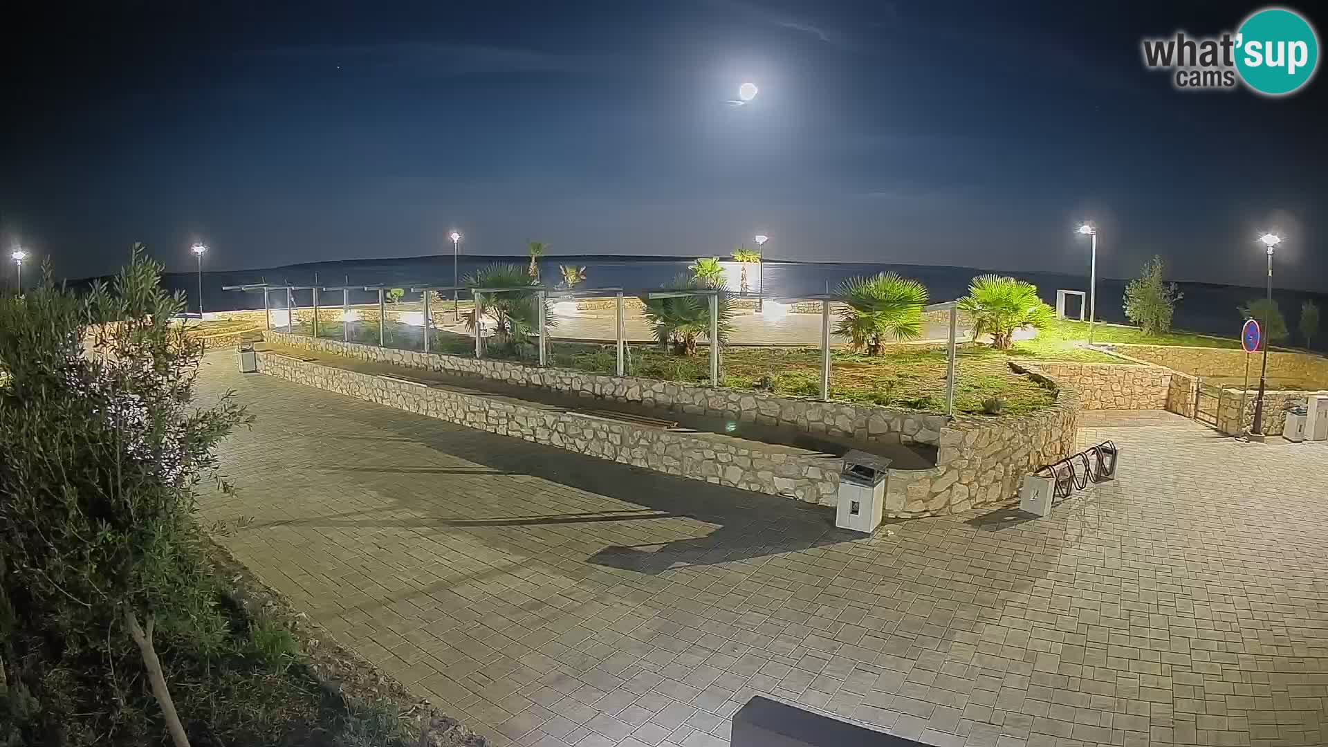 Spletna kamera Mandre – Poletni oder Velika điga | Otok Pag