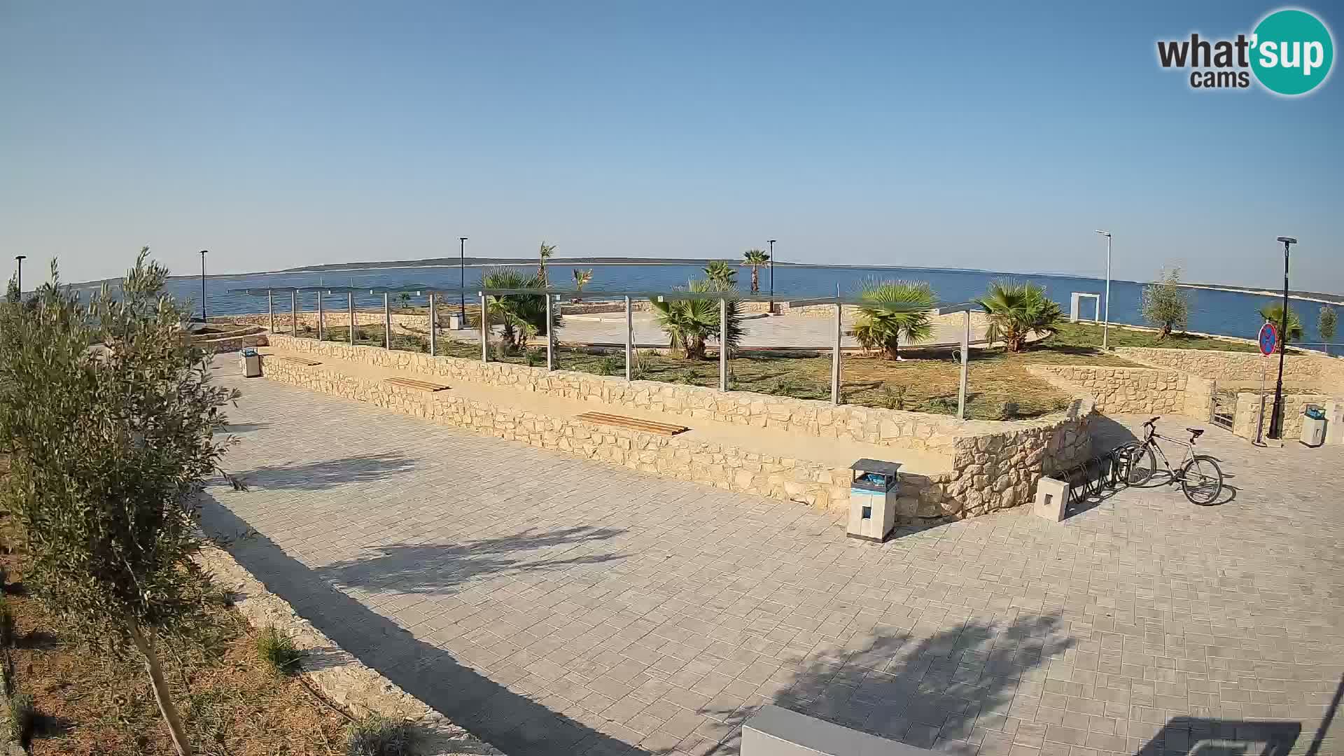 Web kamera Mandre – Ljetna pozornica Velika điga | Otok Pag
