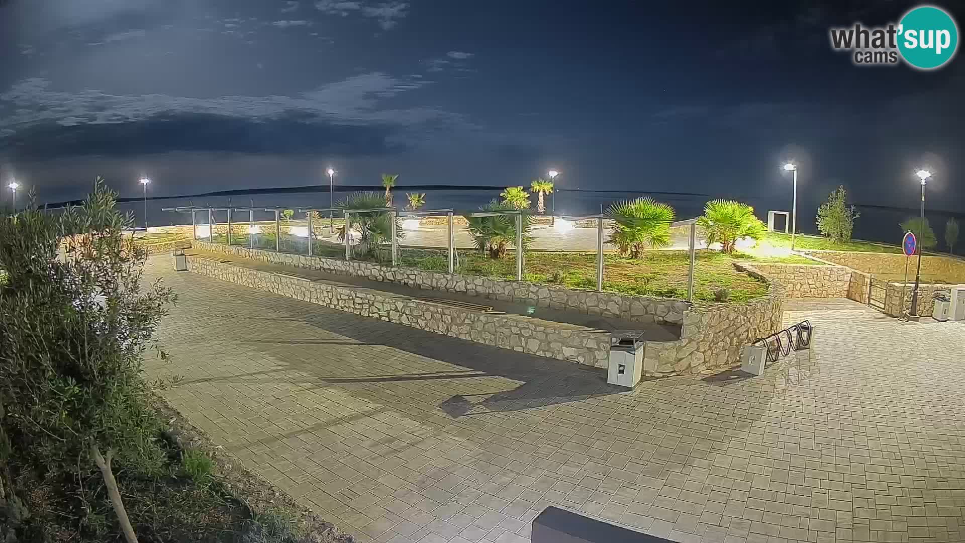 Spletna kamera Mandre – Poletni oder Velika điga | Otok Pag