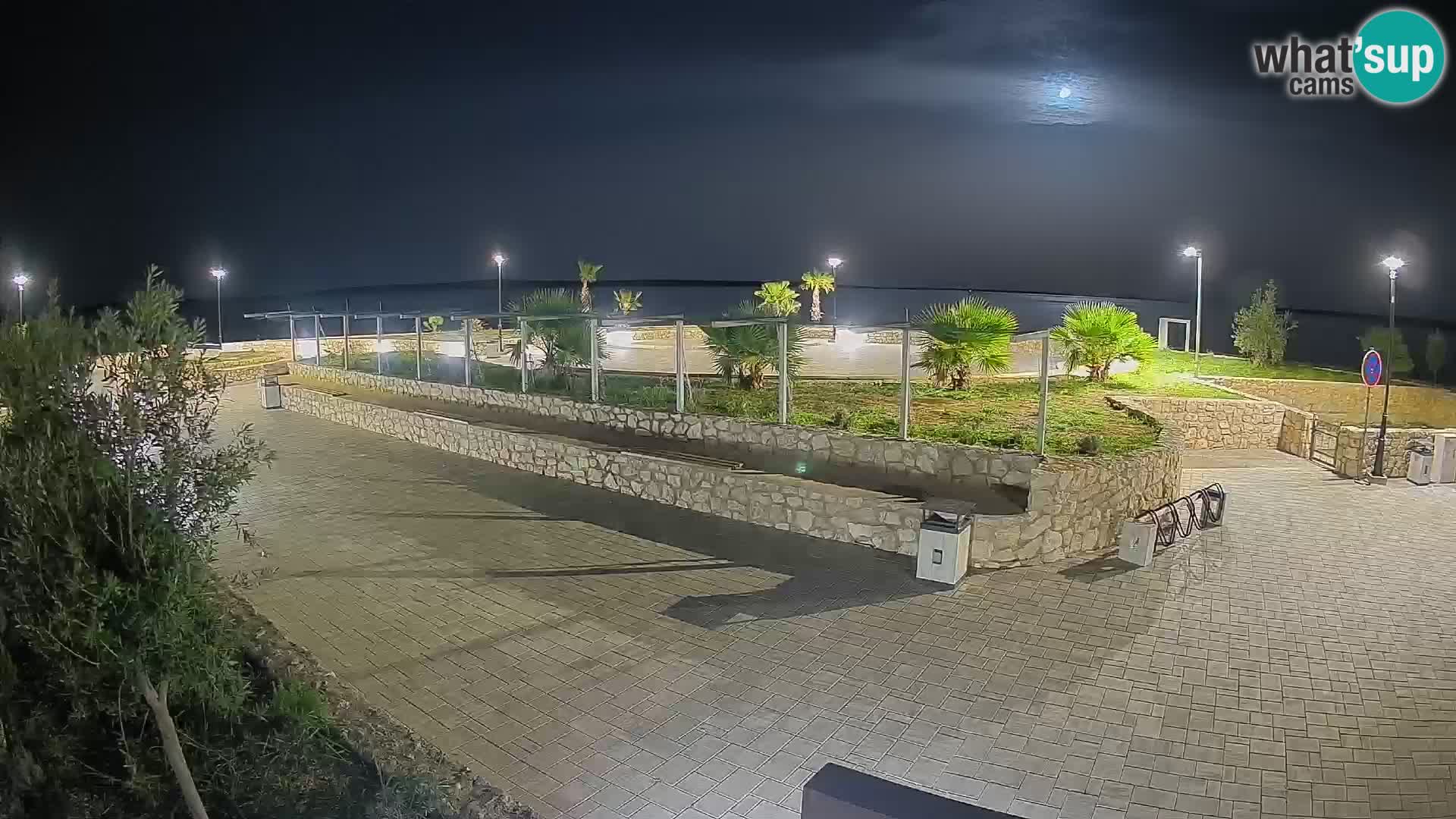 Spletna kamera Mandre – Poletni oder Velika điga | Otok Pag