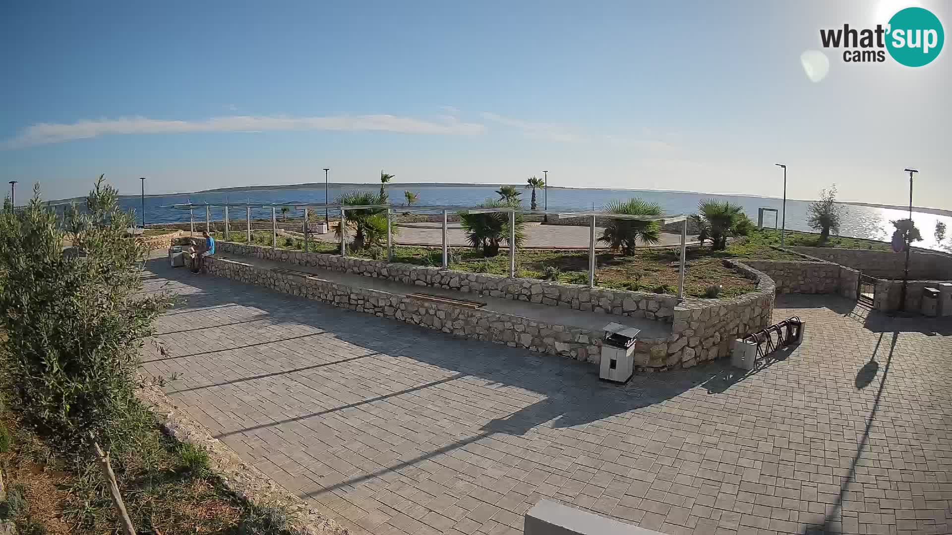 Web kamera Mandre – Ljetna pozornica Velika điga | Otok Pag