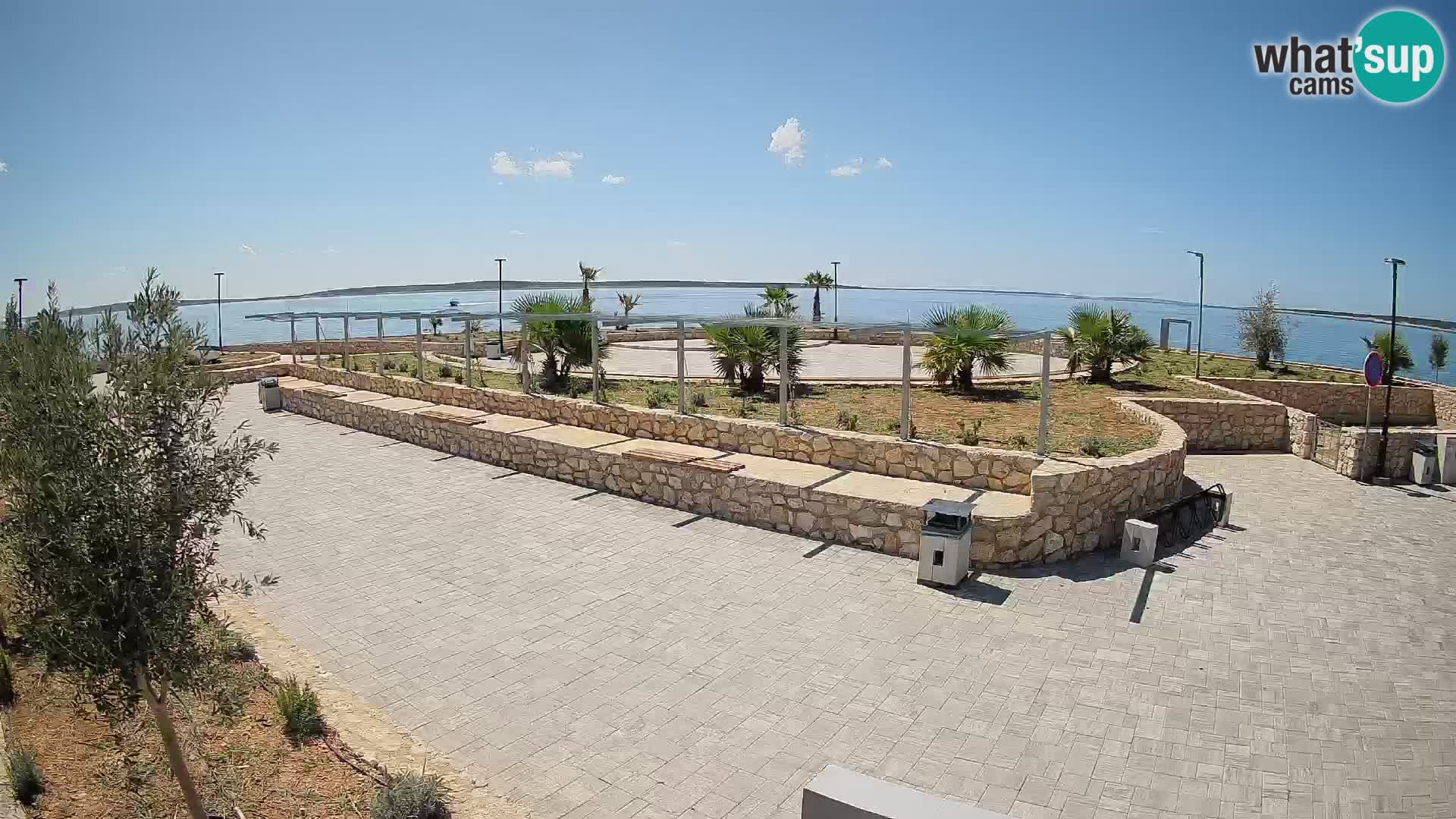 Web kamera Mandre – Ljetna pozornica Velika điga | Otok Pag