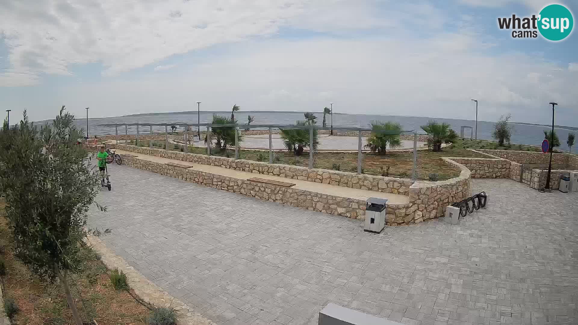 Web kamera Mandre – Ljetna pozornica Velika điga | Otok Pag