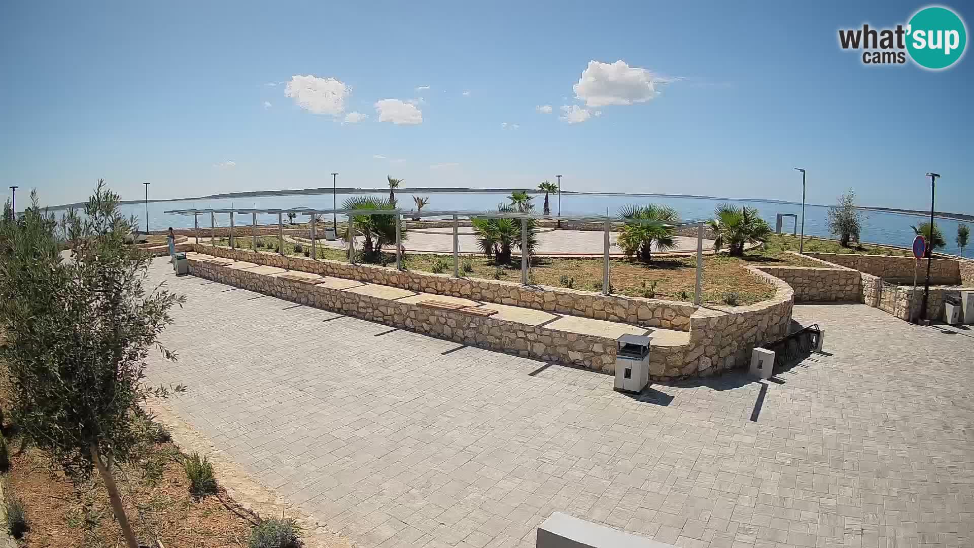 Web kamera Mandre – Ljetna pozornica Velika điga | Otok Pag