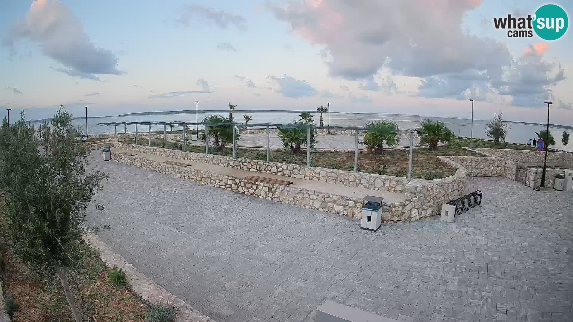 Spletna kamera Mandre – Poletni oder Velika điga | Otok Pag