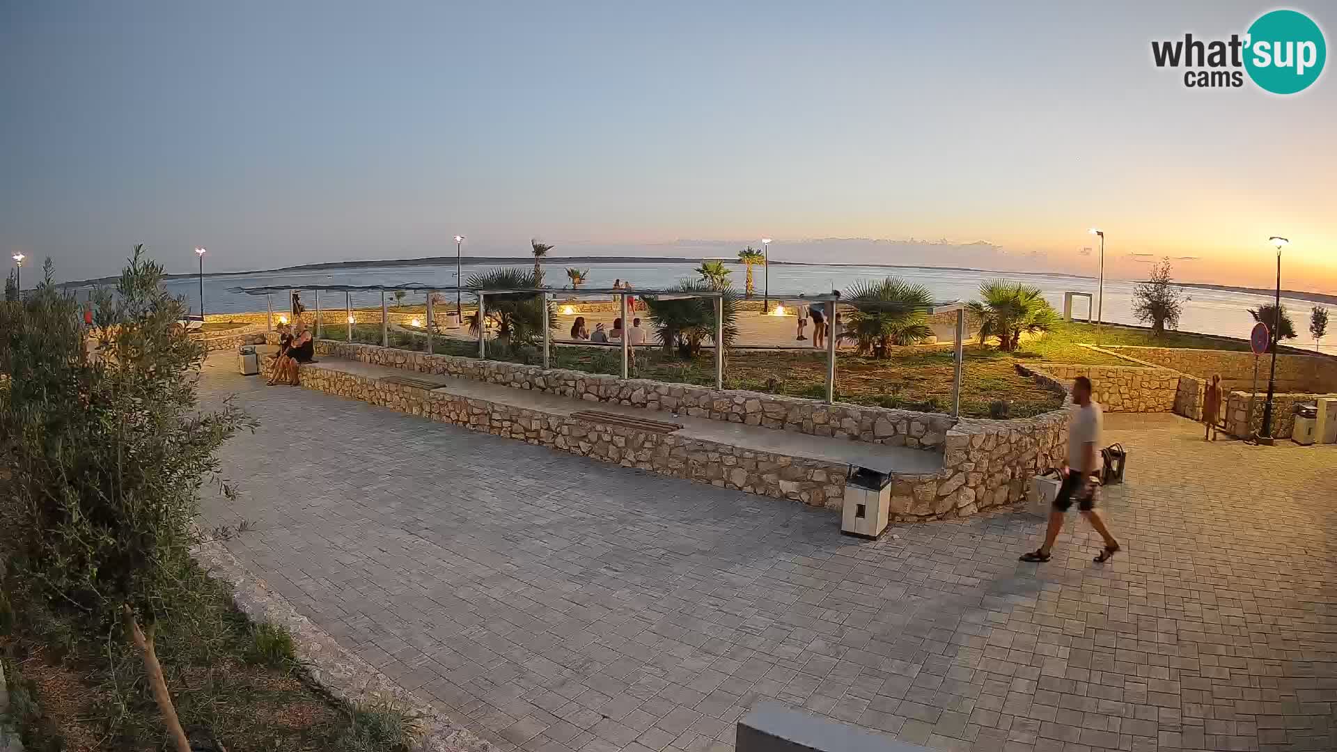 Web kamera Mandre – Ljetna pozornica Velika điga | Otok Pag