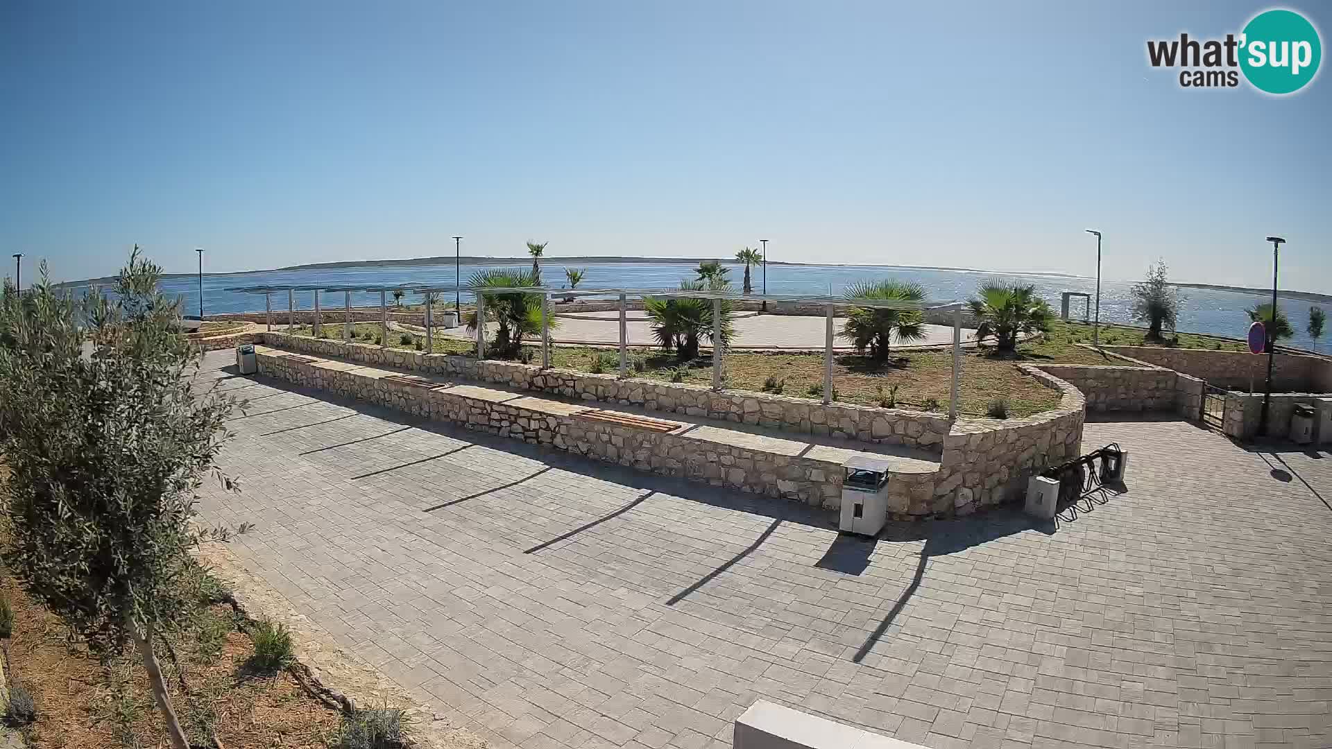 Web kamera Mandre – Ljetna pozornica Velika điga | Otok Pag