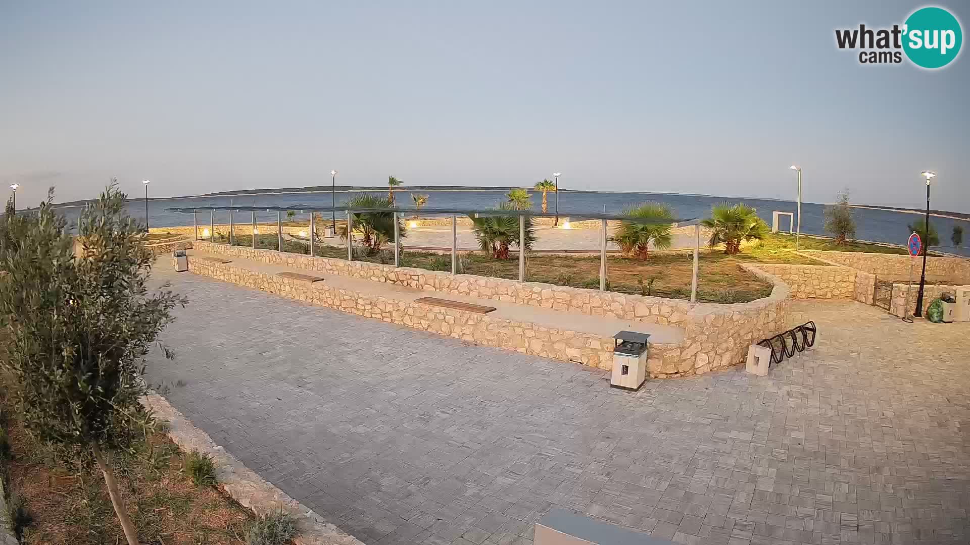 Spletna kamera Mandre – Poletni oder Velika điga | Otok Pag