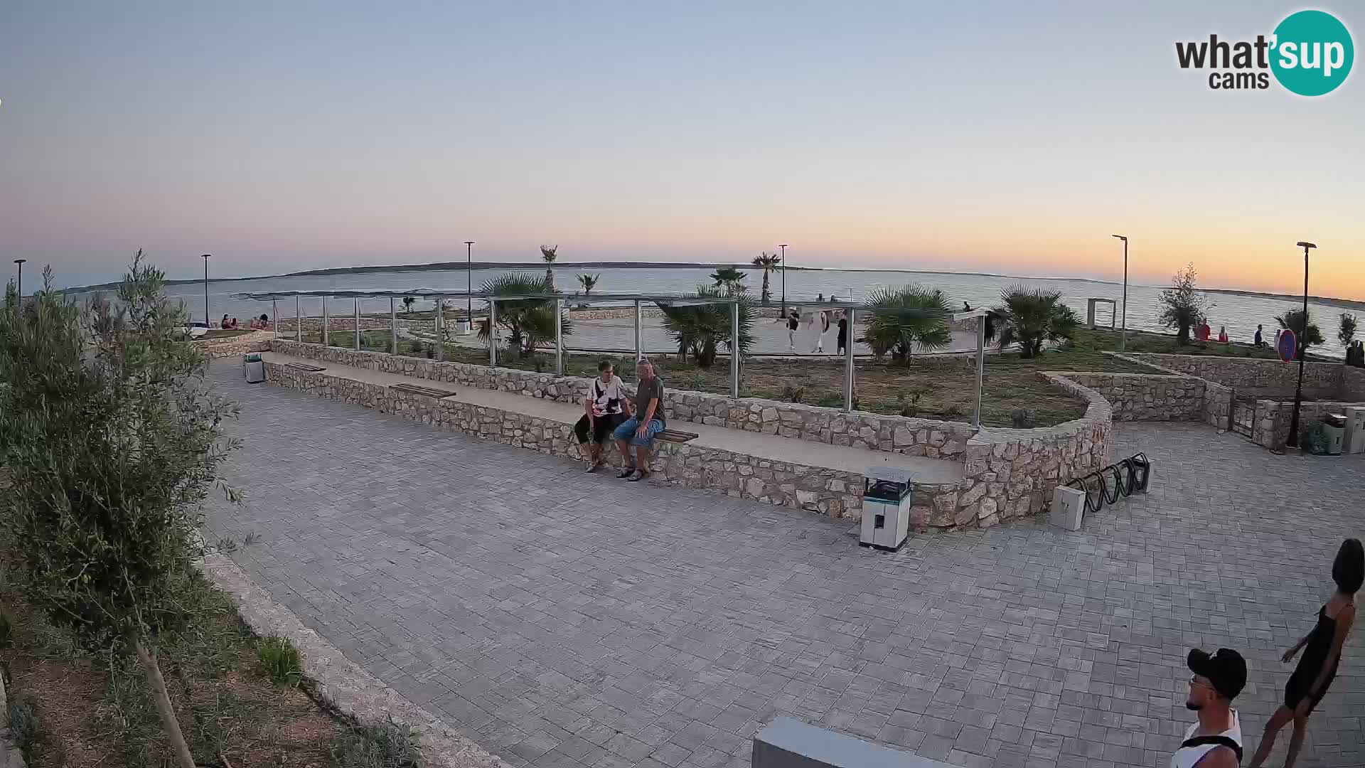 Web kamera Mandre – Ljetna pozornica Velika điga | Otok Pag
