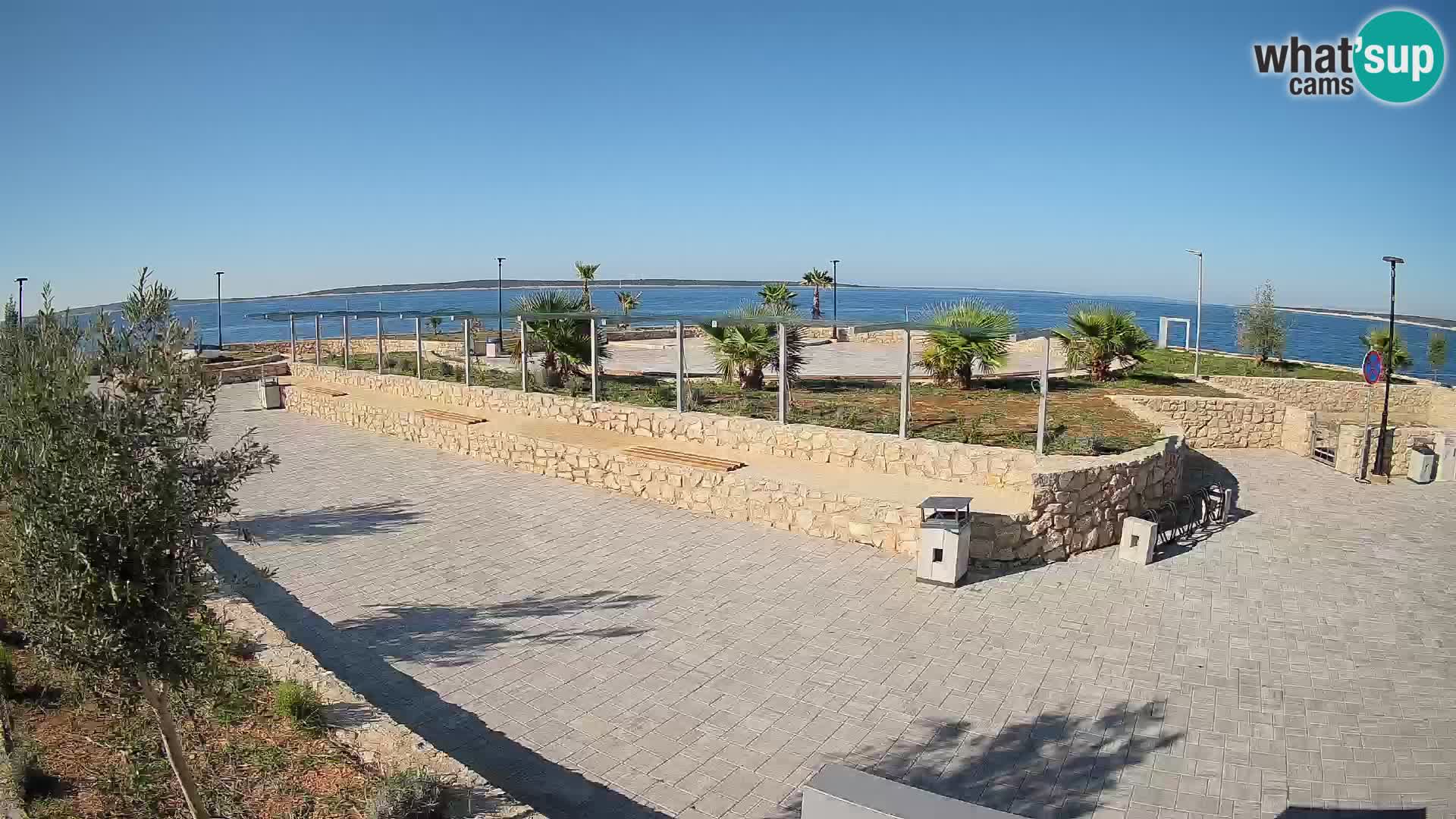Webcam Mandre – Escenario de verano Velika điga | Isla de Pag